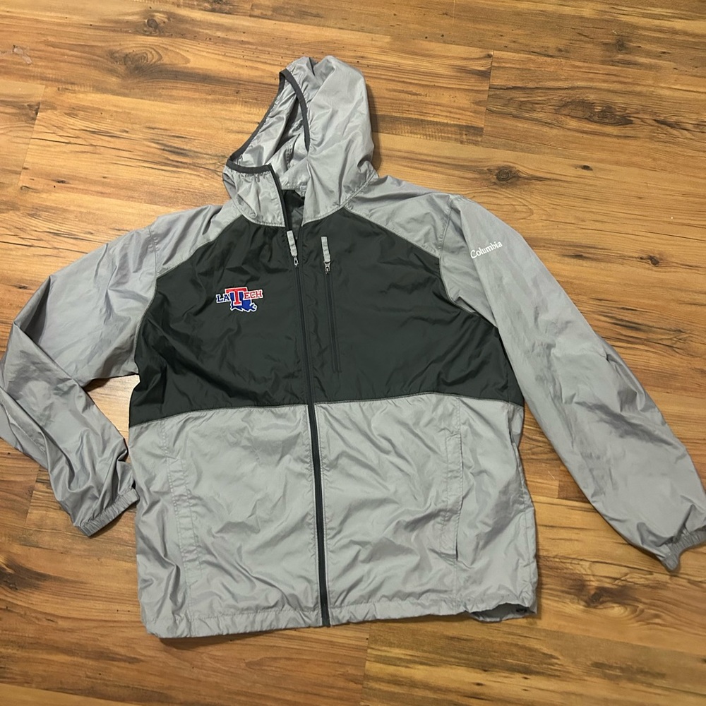 Monogramed Columbia rain jacket